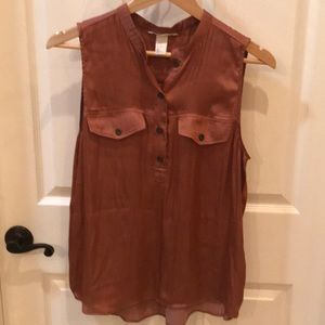 Sleeveless Drapey Blouse